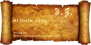 Wilhelm Zita névjegykártya